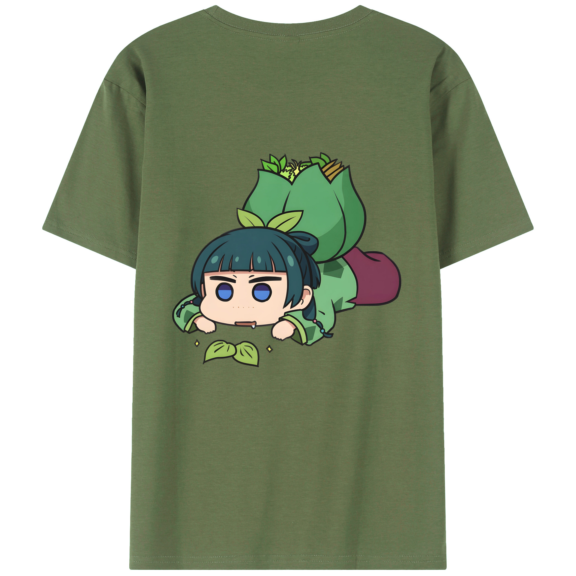 （画像用） 薬屋のひとりごと The Apothecary Diaries 綿100％ メンズ半袖Tシャツ（バックプリント） 通気性